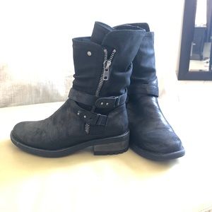 macy's carlos santana moto boots